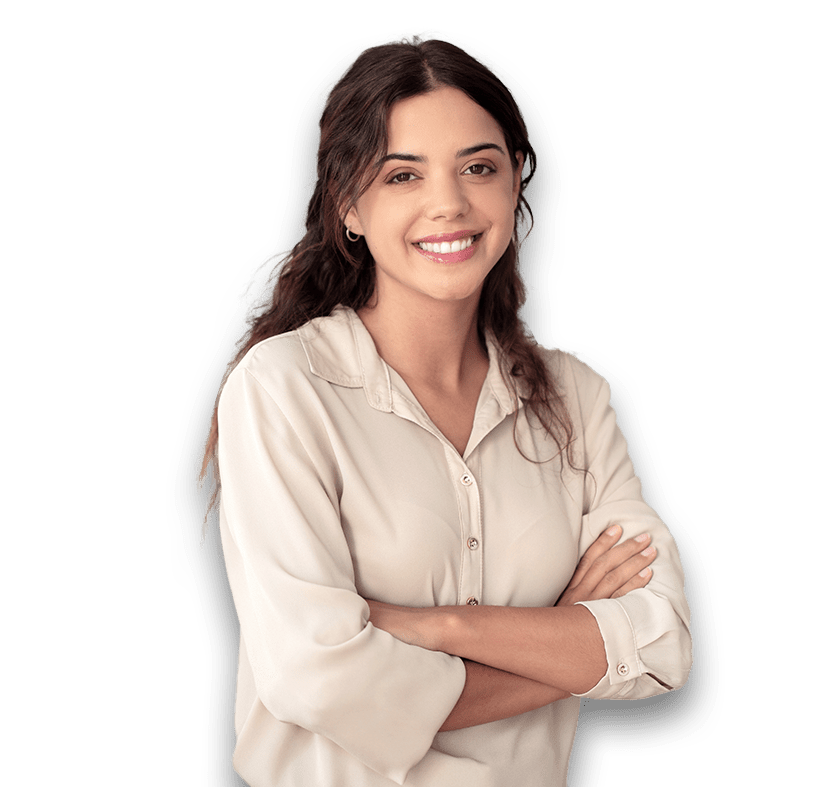 Austin woman standing with her arms crossed.