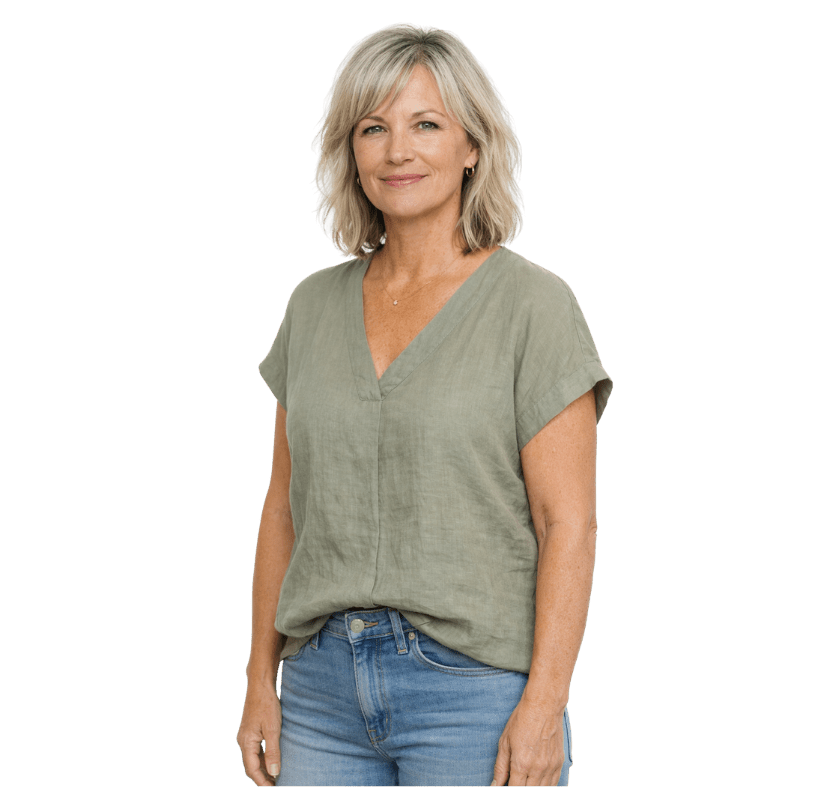 Woman with natural skin texture and mild pigmentation concerns suitable for chemical peel treatment